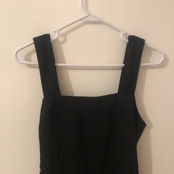 NWT Black Maxi Boho Dress with back tie and thick straps size small - Picture 10 of 10